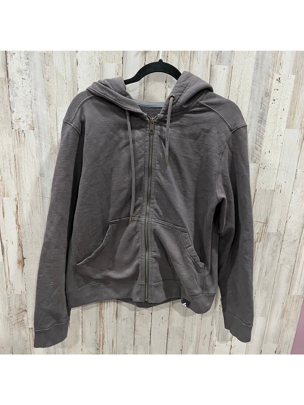 American Giant Gray Full Zip Classic Heavyweight Hoodie 100% Cotton Womens Large